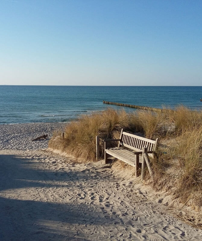 Zugang zum Ostseestrand in Wustrow